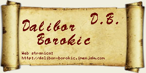 Dalibor Borokić vizit kartica